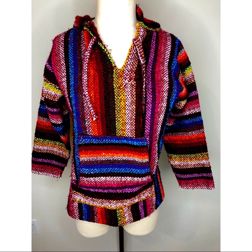 Handmade Rainbow Mexican hoodie